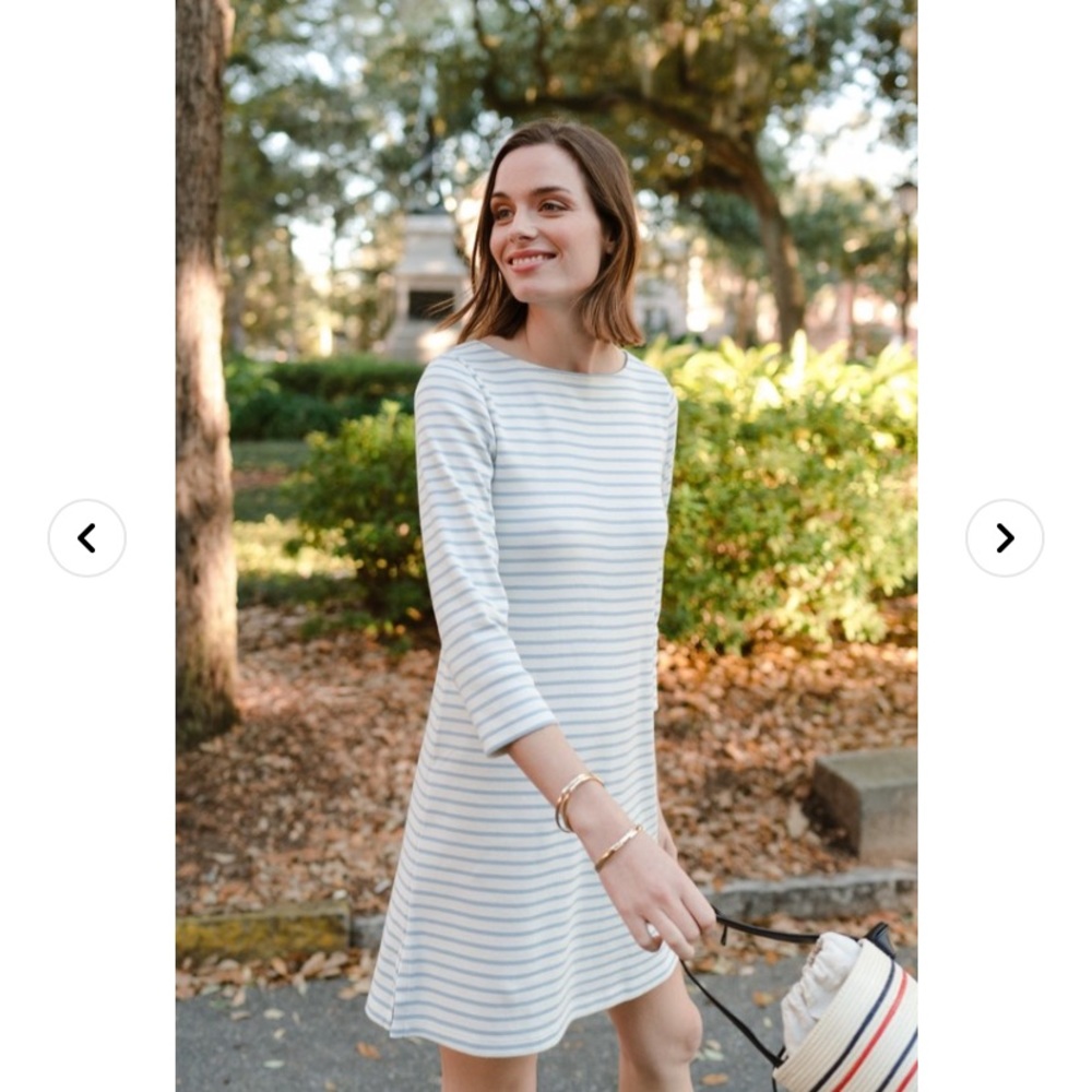 LAKE Pajamas Small Medium Breton Dress French Blue - Picture 2 of 3